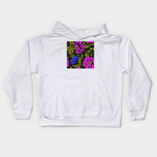 Colorful Flower Illustration Kids Hoodie